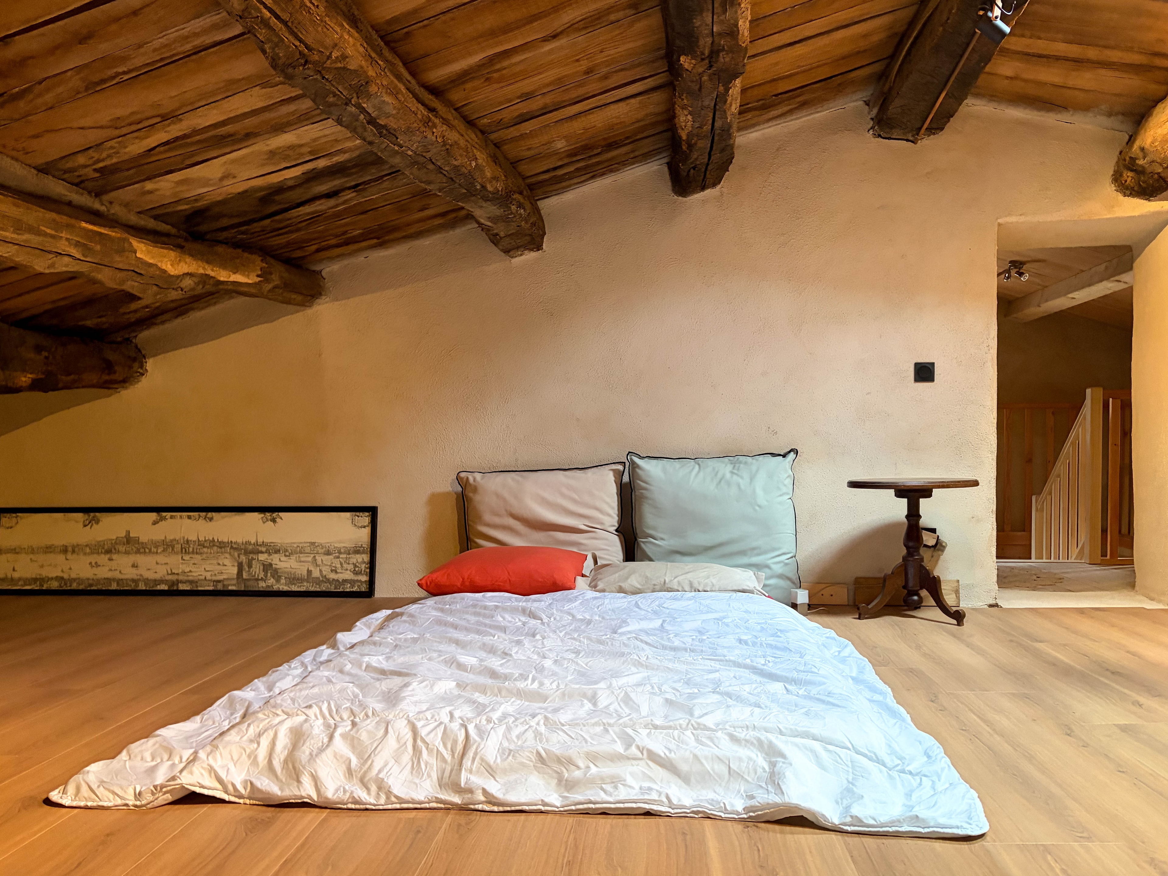 Funky Barn Loft ideal for inflatable matrasses, futons and giant cuddly bears